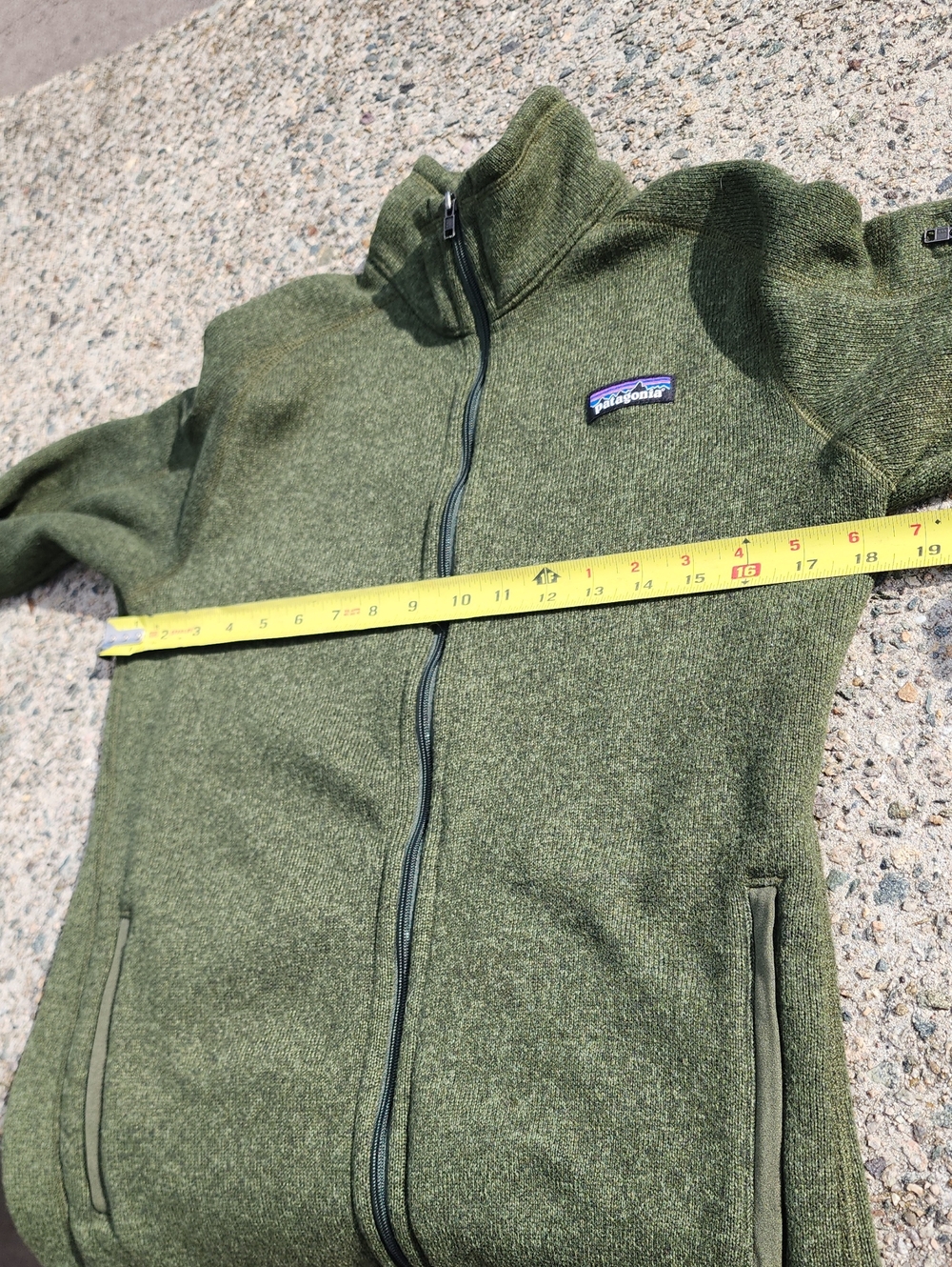 Patagonia Full-Zip Better Sweater Fleece In Nomad Green sz M - Picture 13 of 14